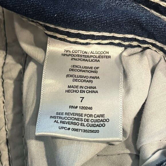 Wallflower Bootcut Women's Jr. Denim Medium blue Jeans Size 7 - Picture 3 of 6